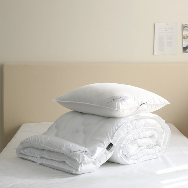 코튼렛 극세사 호텔 이불솜+초극세사 구스필베개솜 호텔침구세트(SS/Q/K)