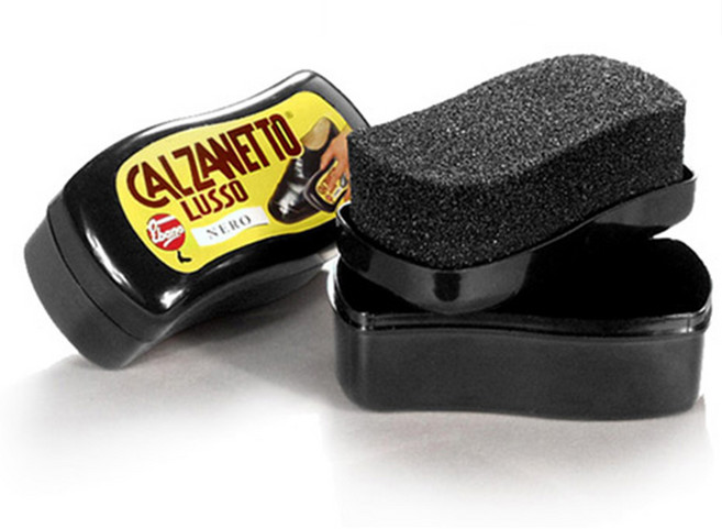칼자네토 검정 스펀지구두약 슈케어 구두 광택 사은품용 판촉물 레더만, 블랙, 1개