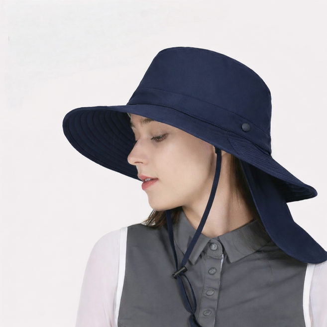 아리체 베이직 3단 변형 벙거지, 네이비, 1개