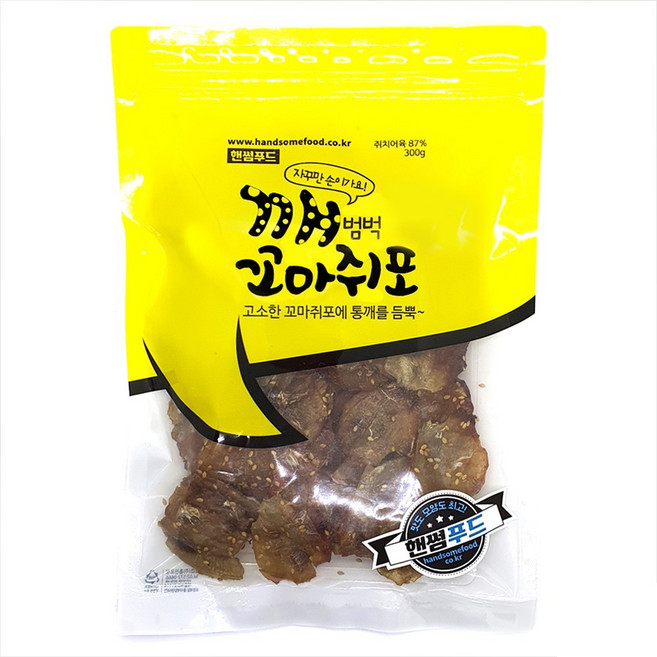핸썸푸드 깨범벅 꼬마동전쥐포 200g 300g, 1개