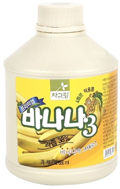 차그림 과일 원액 프리미엄 바나나, 2개, 850ml