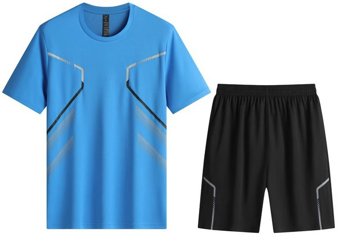 차쿠 남성 여름 운동 스포츠 상하세트 러닝 헬스 반팔티 반바지 세트