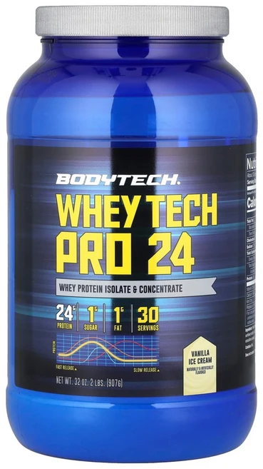 바디텍 웨이테크프로24 바닐라아이스크림맛 907g BDT-02540, 907 g, 1개 - 쿠팡