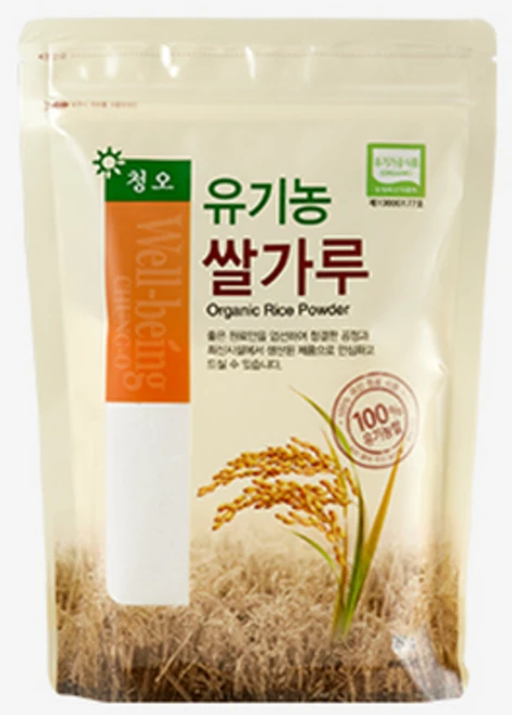 청오건강 유기농 쌀가루, 350g, 1개 - 쿠팡