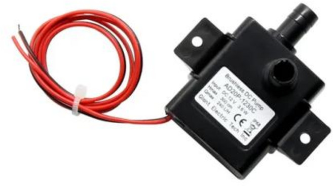 양수기 수중펌프 자동 휴대용 전기 냉각 무소음 잠수정 펌프 방수 원심 가정 정원 야외 도구 DC 12V 4.8W, 12V 1230C, 1개