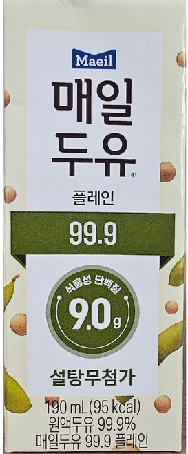 매일두유 99.9 플레인, 190ml, 1개