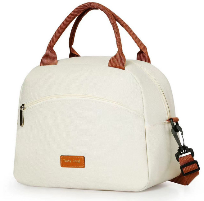 에코닷 프리미엄 보냉 보온 런치백 도시락가방, 1개, 베이지