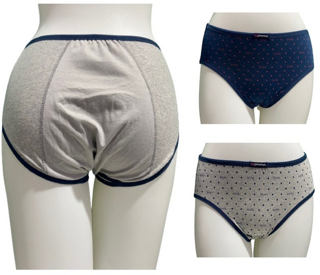 2매세트 샘방지 땡땡이 위생팬티 세트 생리팬티 초경팬티