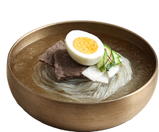 [HACCP 인증] 핫이슈 밀키트 캠핑 한우육수 물냉면 (겨자 식초 별첨), 539g, 4개
