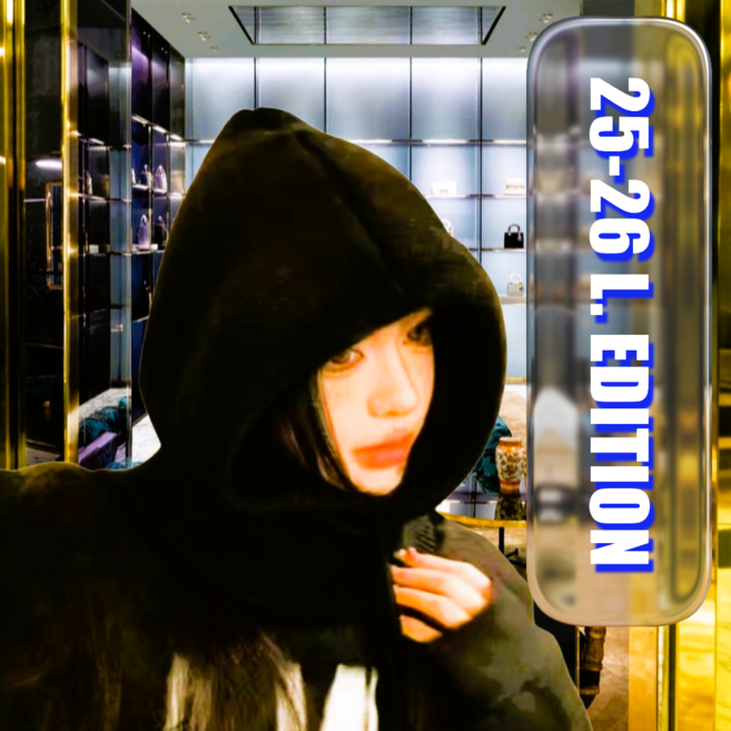 티페레트 고급형 캐시미어 여성 바라클라바 니트 후드넥워머 보온 패션, 02. 누아르 블랙, 1개