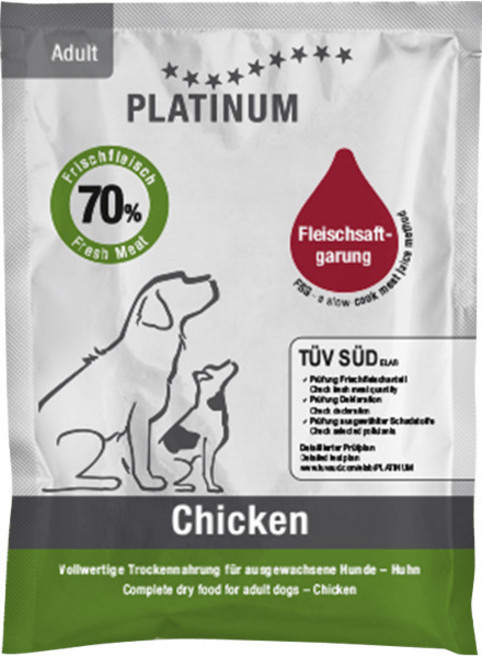 플래티넘 어덜트 치킨 소프트(반습식) 애견사료, 1개, 50g, 닭