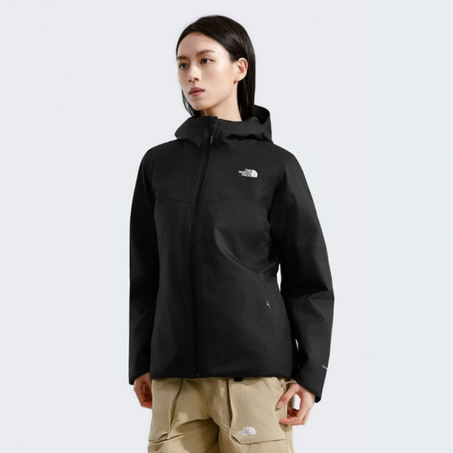 The North Face 北臉 女款 運動連帽外套 防潑水 黑 NF0A8DF94H0