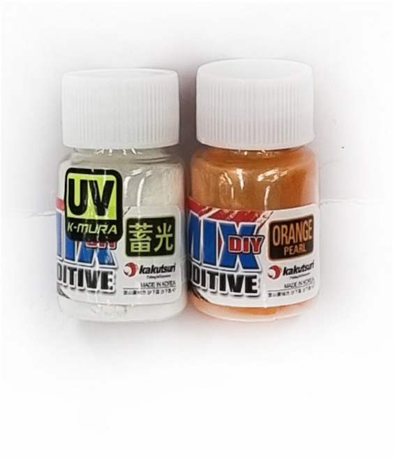 미라클파워코트혼합제 에기 루어 diy 타이라바 찌보수제 축광분말 케이무라분말 펄, UV케이무라분말+오렌지펄, 1개