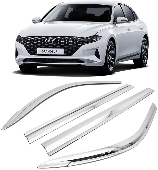 버블카 프리미엄 크롬 썬바이저 4p, 더뉴그랜저