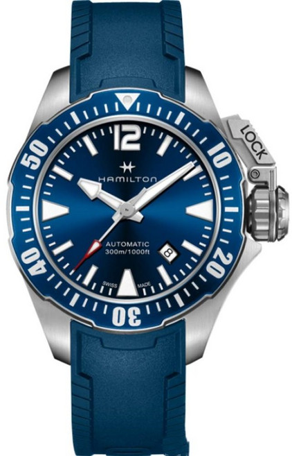 Hamilton KHAKI 蛙人潛水機械腕錶 42mm 自動上鍊 300米/1000英尺 SWISS MADE