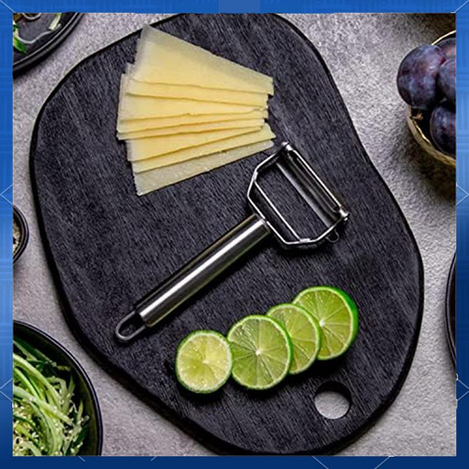 1Pcs 야채 필러 듀얼 블레이드 상업 등급 줄리엔 커터 슬라이서 슈레더 스크레이퍼 과일 감자, 01 silver, 1개