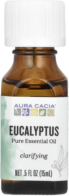 Aura Cacia 순수 에센셜 오일 유칼립투스 15 ml (0.5 fl oz), AuraCacia순수에센셜오일유칼립투스15ml05flo, 1개, 15ml - 쿠팡