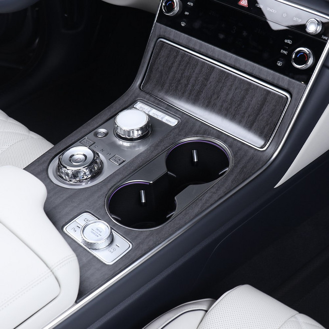 카스타 호환 GV80 페이스리프트 차량 용품 기어패널 커버 카본 몰딩, (우드) 기어패널 커버 2P-A타입, 기어