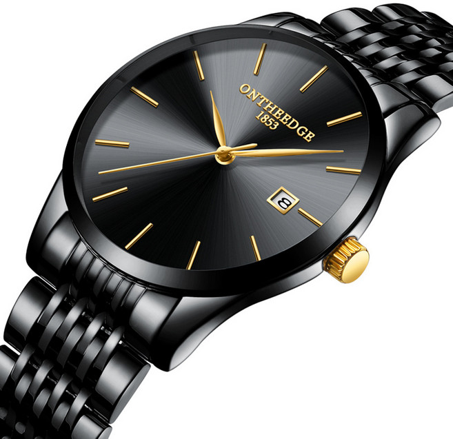 엠제이 블루 명품스타일 남자 패션 메탈 손목시계