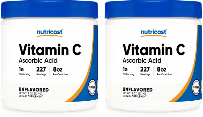 뉴트리코스트 비타민C 파우더 Vitamin C powder 0.5LB 무맛, 2개, 227회분 - 쿠팡