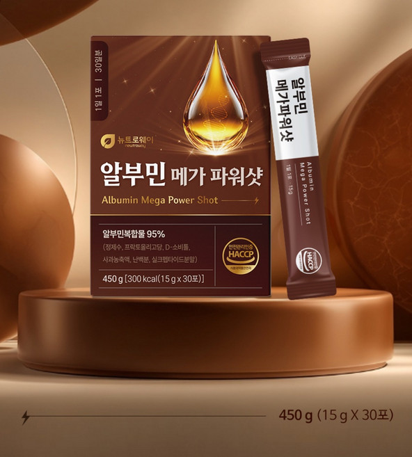 프리미엄 고함량 고농축 마시는 액상 액체 알부민 난백 단백질 아르기닌 엘아르기닌 비타민B 실크 알부민복합물 95% 함유 식약처인증 HACCP 15g x 30포 1개