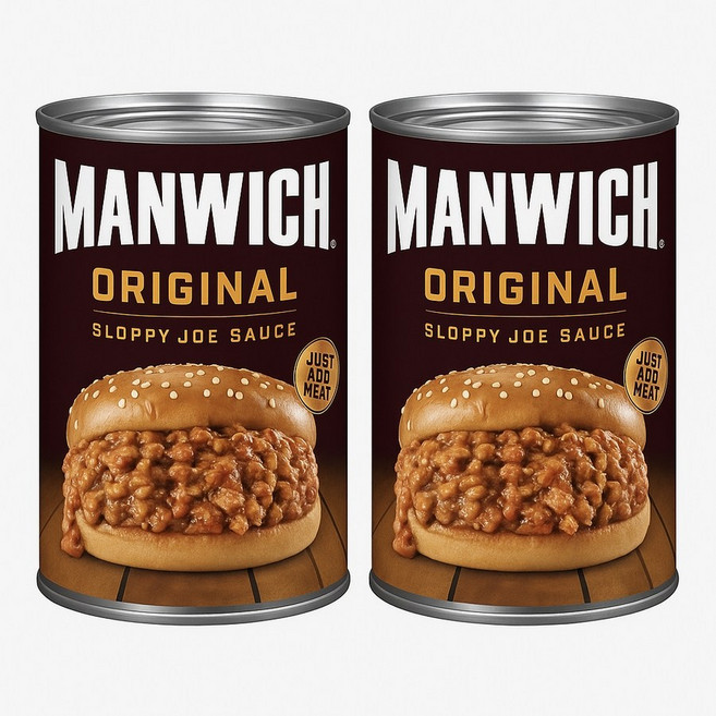 맨위치 오리지널슬로피 Manwich Original 조 소스 통조림 소스 425g 2개, 1개
