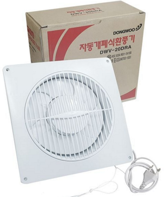 [굿야드] 동우20DRA 과열방지 저소음 자동개폐식 환풍기_ 250204, DWV-20DRA