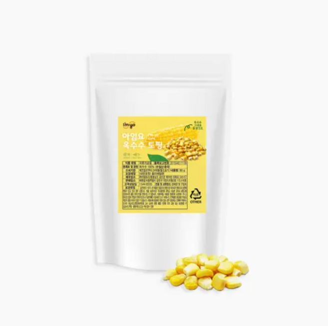 아임요 동결건조 옥수수 토핑, 80g, 2개