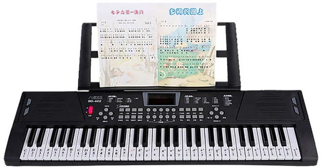 多功能電子琴, 多樂61鍵電子琴黑色, 1個, BD-6602