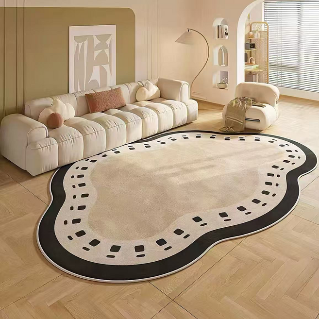 EINYAN 방수 거실 카페트 먼지없고 거실 카페트 미끄럼방지 러그