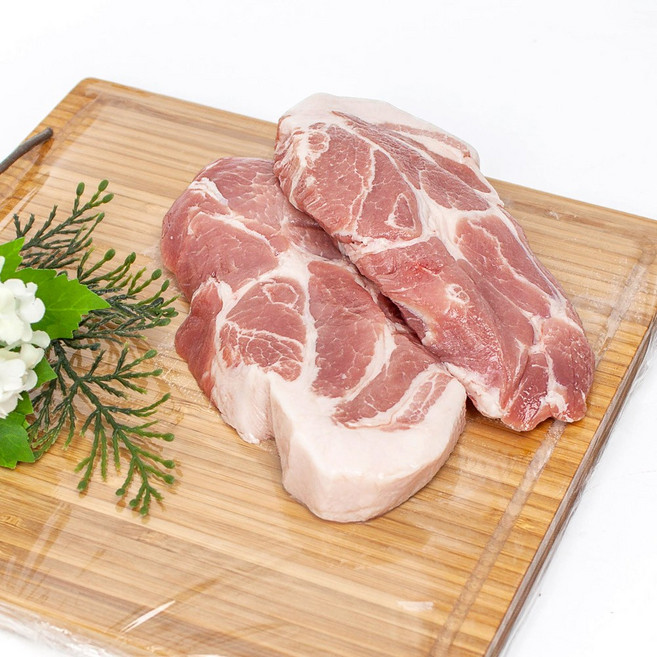 정컴퍼니 400g 뒷덜미살 왕덜미살 한돈목살 바베큐고기 숯불용, 1개