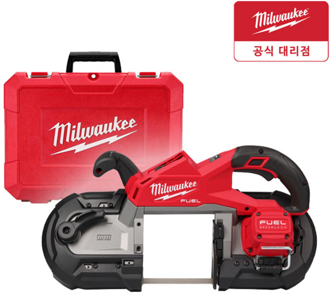 밀워키 M18 FBS125-0C0 FUEL 충전 밴드쏘 2세대 125mm 베어툴 케이스포함, 1개