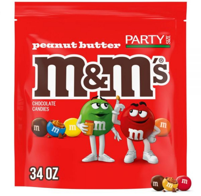 M&M's 땅콩버터 - 땅콩버터 - 파티팩 백 미국산 (963.9g - 34oz)