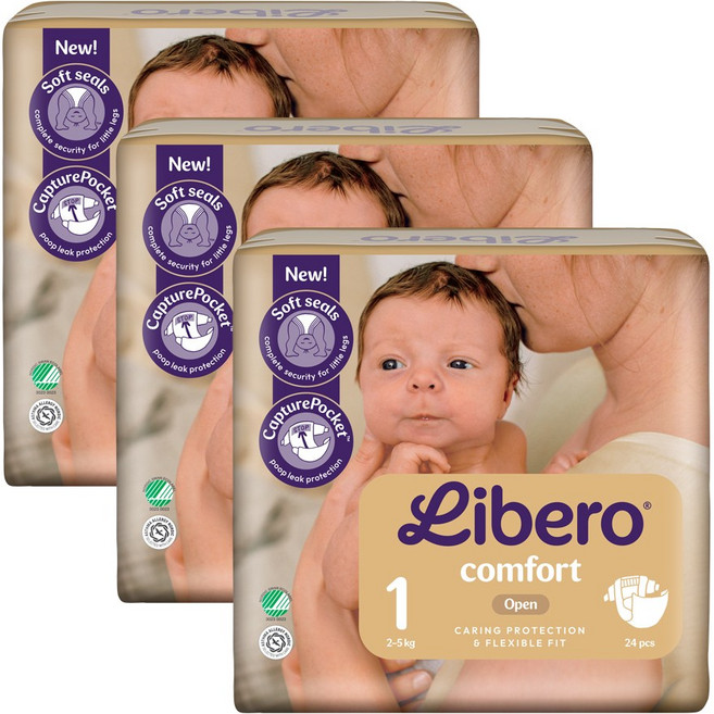 new 리베로기저귀 컴포트 밴드형, 1단계, 72매