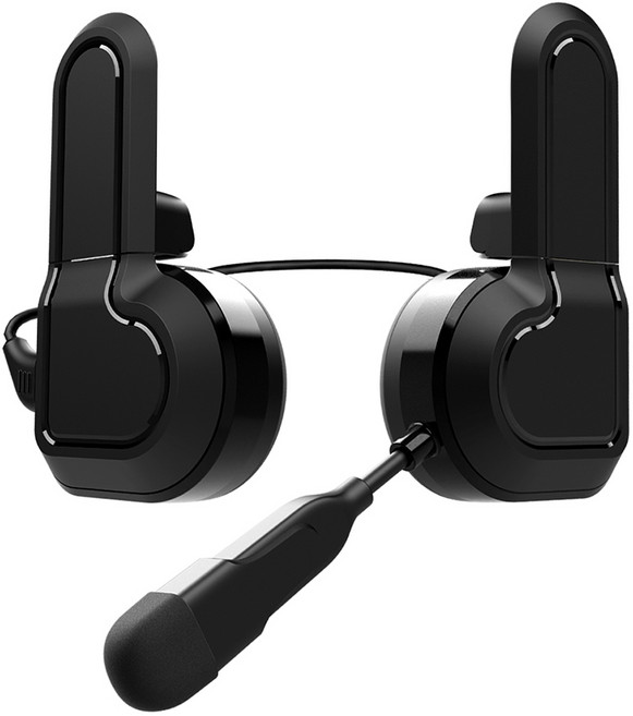 오토바이 헬멧 메쉬 인터콤 헤드폰 블루투스 5.3 다채로운 LED 조명 2 명의 라이더 핸즈프리 통화 전화 음, 01 Two Headphones--1Set