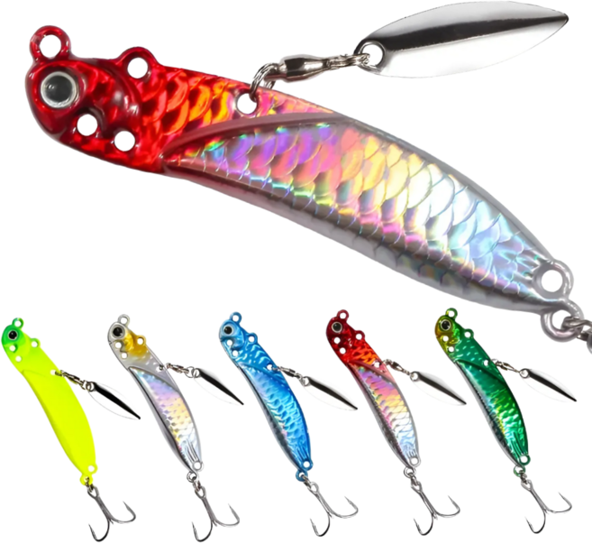 지티피싱 바이브레이션 메탈지그 삼치 배스 농어 루어 메탈 바이브 7g 10g 15g 20g 혼합5종 세트, 1세트, 혼합색상