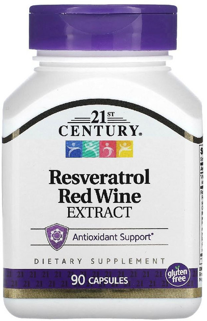 21세기센츄리 레스베라트롤 레드와인 200mg, 90정, 1개