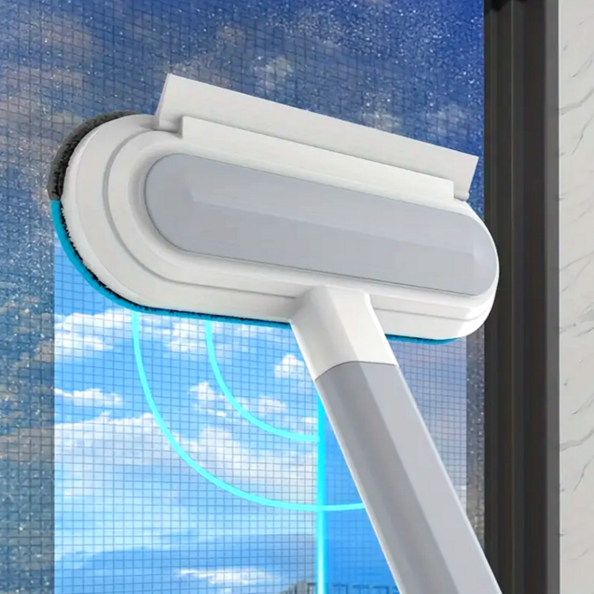 올인원 방충망 틈새 먼지 제거 브러쉬 스퀴지 청소솔, 그레이, 1개