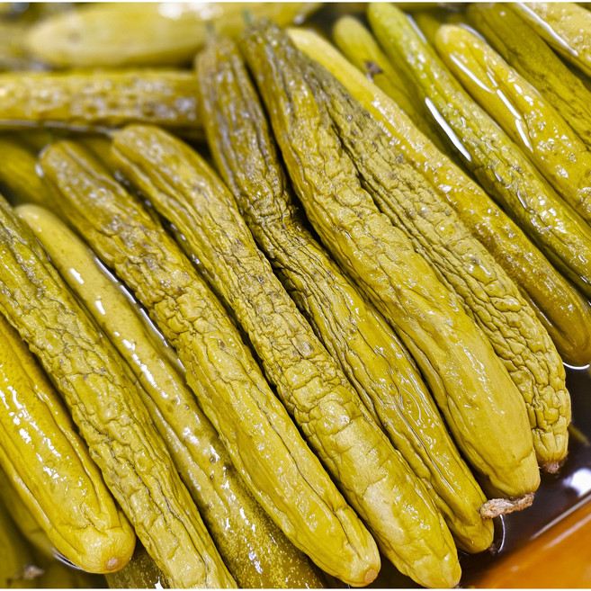 옛날방식 그대로! 두리푸드 햇 국산 오이지 18kg 10kg 벌크 말통 국내산 옛날오이지 절인오이 오이장아찌, 1개