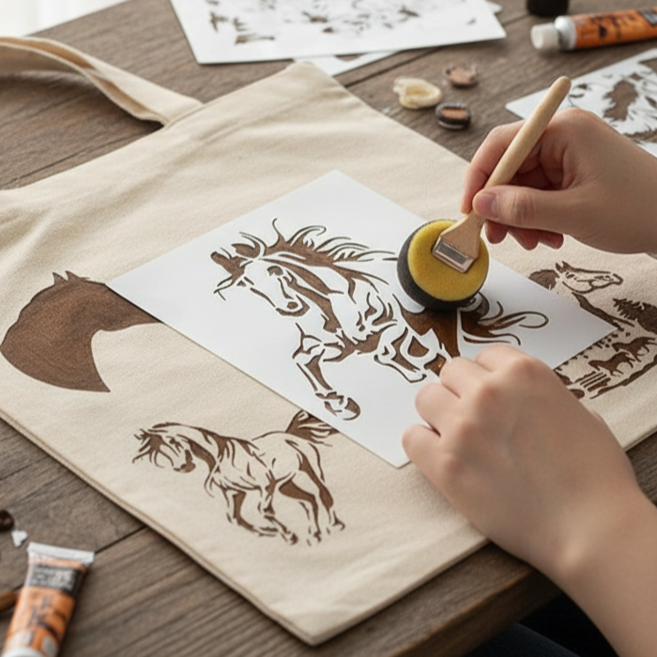 데이리즘 다용도 스텐실 도안 말 13종