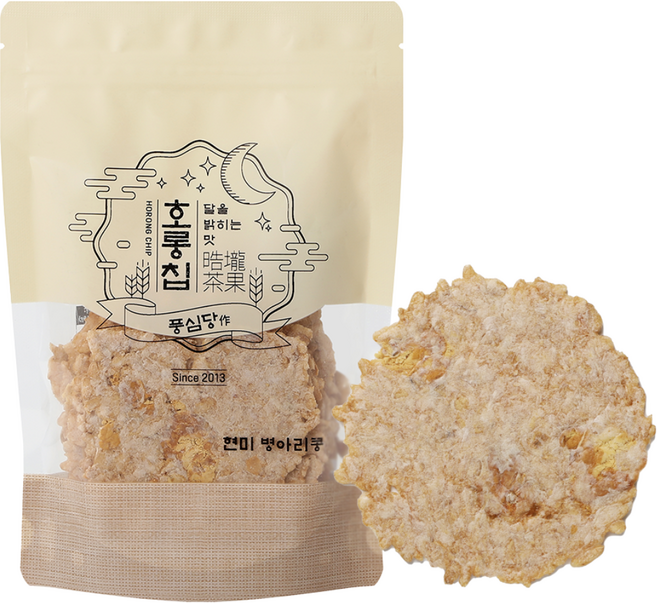 풍심당 호롱칩 현미 병아리콩 누룽지칩, 100g, 1개