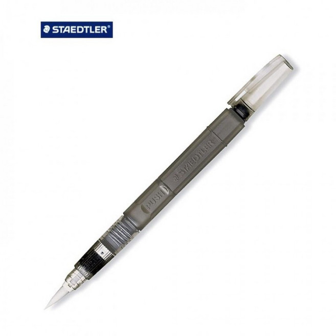 물붓 스테들러 워터브러쉬 대 캘리그라피, 1개, 상세페이지 참조