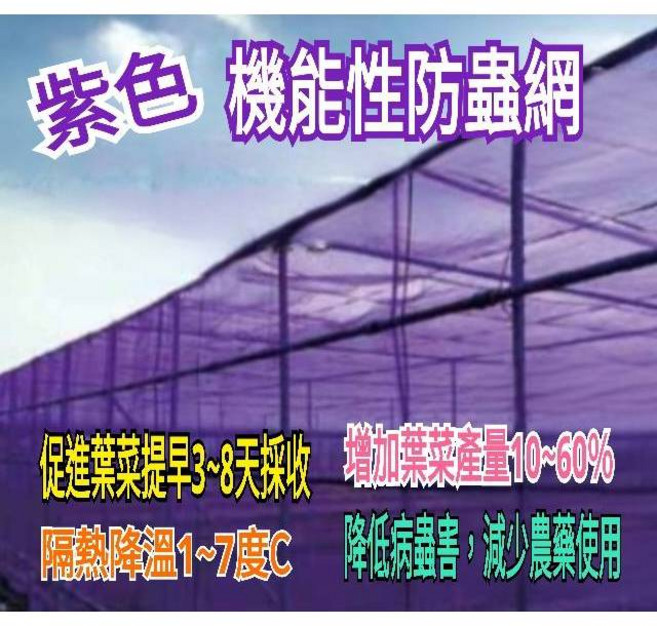 【好宅屋】台灣製 16目 紫色機能性防蟲網 10尺*30米 WH1616, 詳見包裝