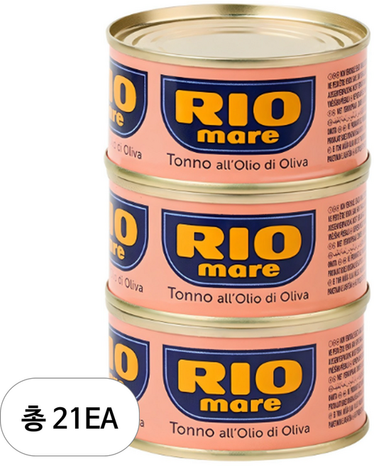 리오마레 올리브 오일 참치, 80g, 21개