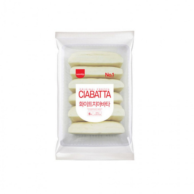 삼립 화이트 치아바타빵 냉동 70g x 6입 420g, 1g, 1개