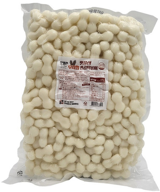 [낱개] 맛플랜 비비푸드 쌀 국내 조랭이떡 1kg