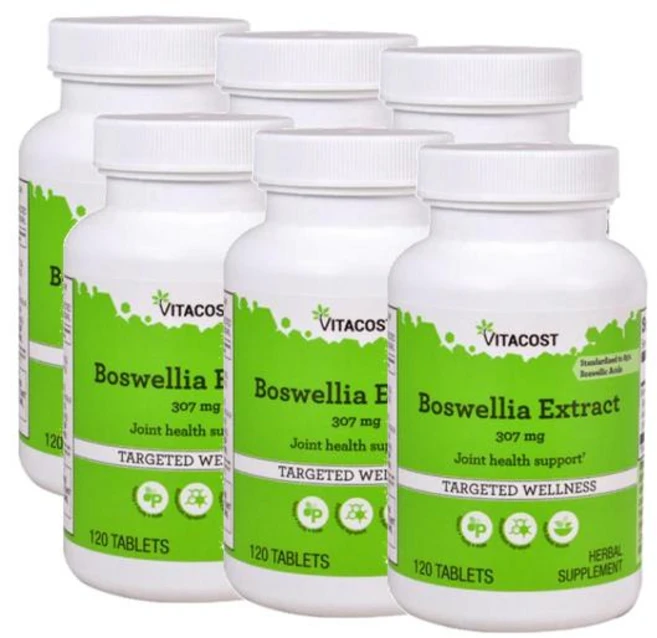 비타코스트 보스웰리아 추출물 307mg 타블렛 Vitacost Boswellia Extract, 6개, 120정, 120정 - 쿠팡