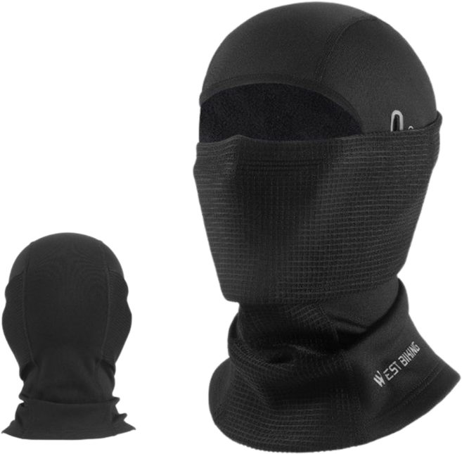 헬로엑스 겨울 다용도 듀얼 바라클라바 오토바이 배달 라이더 방한용품 안경 홀 여성 긴머리용, 남성FREE, 1개