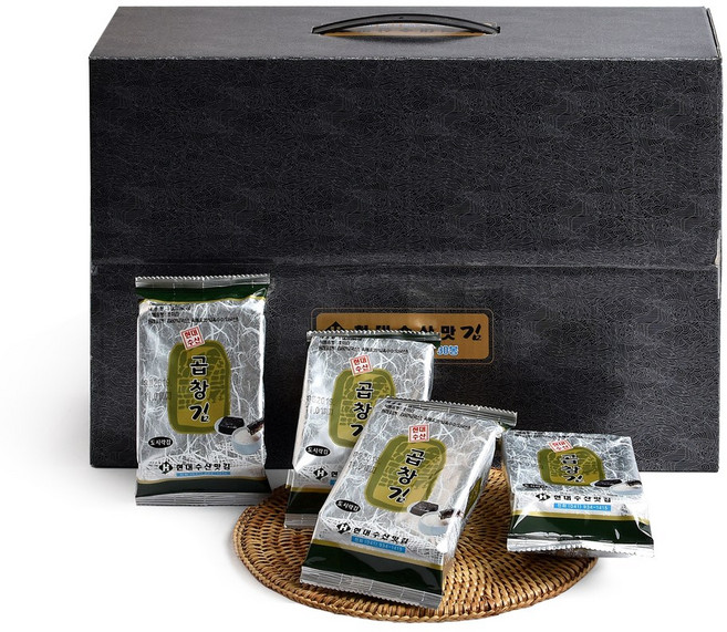 현대수산맛김 보령 대천김 곱창 도시락김, 5g, 50개