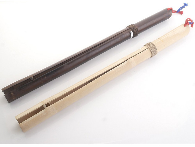 대나무 죽비 통죽비 훈육 안마 마사지 목 어깨, 브라운, 1개